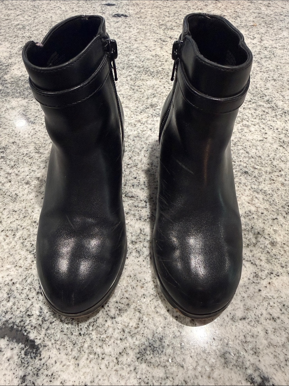 J. Crew Kids Leather Ankle Boots with Side Zip